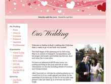 Tablet Screenshot of debbieandpaul.gettingmarried.co.uk