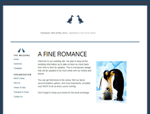 Tablet Screenshot of jenandfred.gettingmarried.co.uk