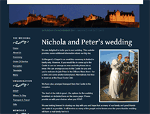 Tablet Screenshot of nichola-and-peter.gettingmarried.co.uk