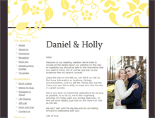Tablet Screenshot of daniel-and-holly.gettingmarried.co.uk