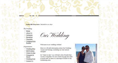 Desktop Screenshot of johnnandsarahw.gettingmarried.co.uk