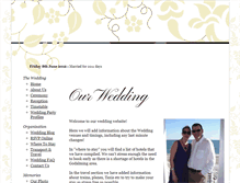 Tablet Screenshot of johnnandsarahw.gettingmarried.co.uk
