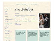 Tablet Screenshot of katieandben.gettingmarried.co.uk