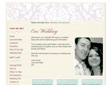 Tablet Screenshot of joshandkatieare.gettingmarried.co.uk