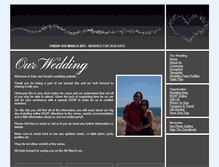 Tablet Screenshot of daleandsarah.gettingmarried.co.uk