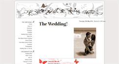 Desktop Screenshot of leeandnicola.gettingmarried.co.uk