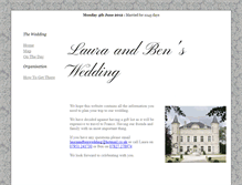 Tablet Screenshot of lauraandbenwedding.gettingmarried.co.uk