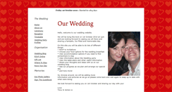 Desktop Screenshot of jamesandtracy.gettingmarried.co.uk