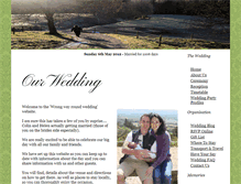 Tablet Screenshot of colinandhelen.gettingmarried.co.uk