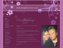Tablet Screenshot of david-and-sophie.gettingmarried.co.uk
