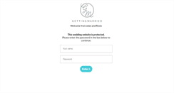 Desktop Screenshot of julesandrosie.gettingmarried.co.uk