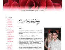 Tablet Screenshot of debbie-and-adam.gettingmarried.co.uk