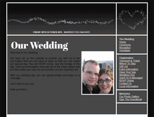 Tablet Screenshot of kateandnick.gettingmarried.co.uk