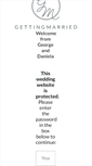 Mobile Screenshot of georgeanddanielaare.gettingmarried.co.uk