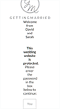 Mobile Screenshot of david-sarah.gettingmarried.co.uk