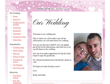Tablet Screenshot of becks-and-mark.gettingmarried.co.uk