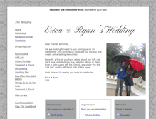 Tablet Screenshot of erica-and-ryan.gettingmarried.co.uk