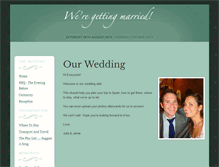 Tablet Screenshot of julia-and-jamie-are.gettingmarried.co.uk