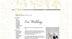 Desktop Screenshot of johnneylonandsarahwilliams.gettingmarried.co.uk