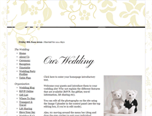 Tablet Screenshot of johnneylonandsarahwilliams.gettingmarried.co.uk