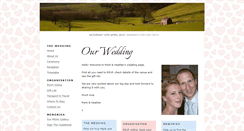 Desktop Screenshot of mark-and-heather.gettingmarried.co.uk