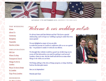 Tablet Screenshot of patrick-and-clare.gettingmarried.co.uk