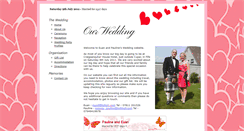 Desktop Screenshot of euanandpauline.gettingmarried.co.uk