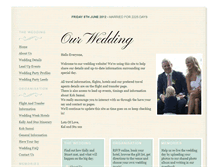 Tablet Screenshot of kellyandstuart.gettingmarried.co.uk