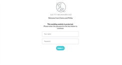 Desktop Screenshot of phillipandchetna.gettingmarried.co.uk