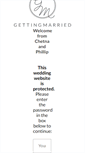 Mobile Screenshot of phillipandchetna.gettingmarried.co.uk