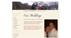 Desktop Screenshot of megan-and-ali.gettingmarried.co.uk