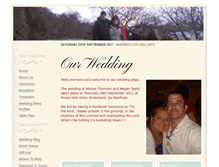 Tablet Screenshot of megan-and-ali.gettingmarried.co.uk