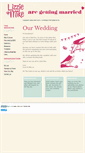 Mobile Screenshot of lizzieandmikeare.gettingmarried.co.uk
