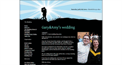 Desktop Screenshot of garyandamy.gettingmarried.co.uk