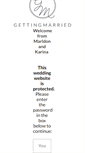 Mobile Screenshot of karinaandmarldon.gettingmarried.co.uk