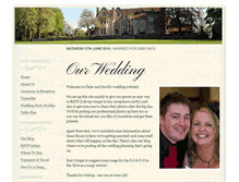 Tablet Screenshot of claireanddavid.gettingmarried.co.uk