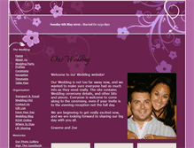 Tablet Screenshot of graeme-and-zoe.gettingmarried.co.uk