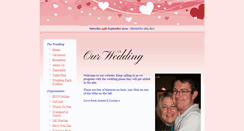 Desktop Screenshot of louiseandjamesw.gettingmarried.co.uk