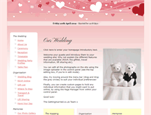 Tablet Screenshot of kimandchris.gettingmarried.co.uk
