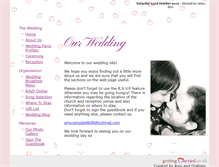 Tablet Screenshot of amy-and-graham.gettingmarried.co.uk
