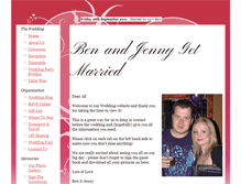 Tablet Screenshot of ben-and-jenny.are.gettingmarried.co.uk