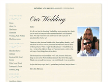 Tablet Screenshot of andy-and-tracey.gettingmarried.co.uk