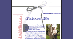 Desktop Screenshot of matthew-and-nikki.gettingmarried.co.uk