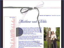 Tablet Screenshot of matthew-and-nikki.gettingmarried.co.uk