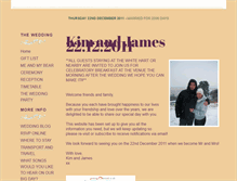 Tablet Screenshot of kimandjames.are.gettingmarried.co.uk