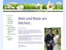 Tablet Screenshot of mattandrosie.gettingmarried.co.uk