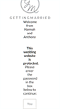Mobile Screenshot of hannahandanthony.gettingmarried.co.uk
