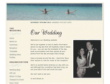 Tablet Screenshot of joandgin.gettingmarried.co.uk