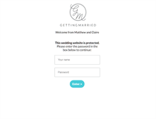 Tablet Screenshot of bearandmatt.gettingmarried.co.uk