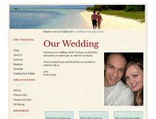 Tablet Screenshot of chrisjenny.gettingmarried.co.uk